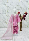 Oc 248 Pure Roman Glass Sillk Kids Wear Plazzo Suits